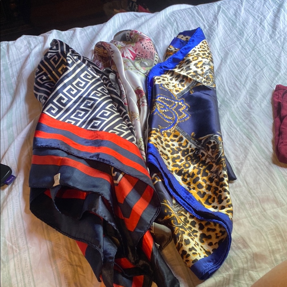 Colorful Patterned Scarves Set